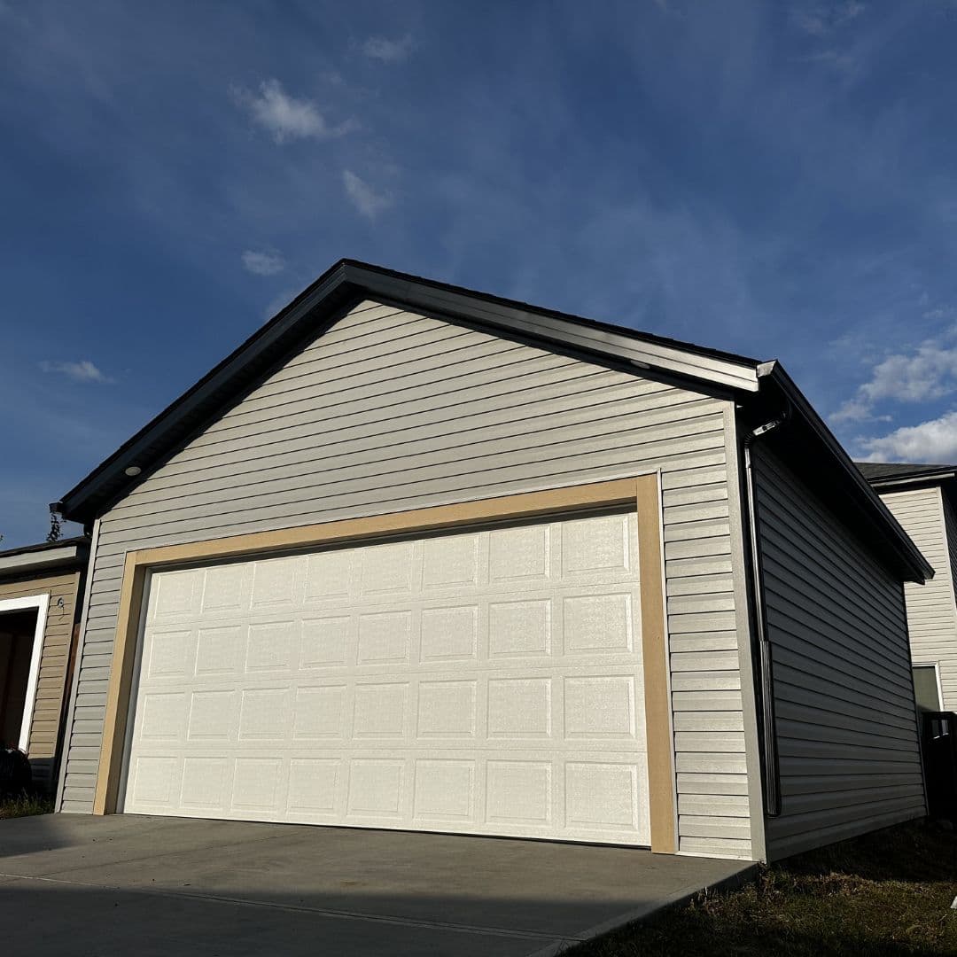 9' Wall Height and 8' Garage door